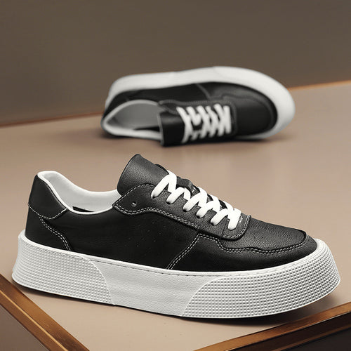 Damen Modische Sneakers mit hohem Plateau und strapazierfähigem Obermaterial EB