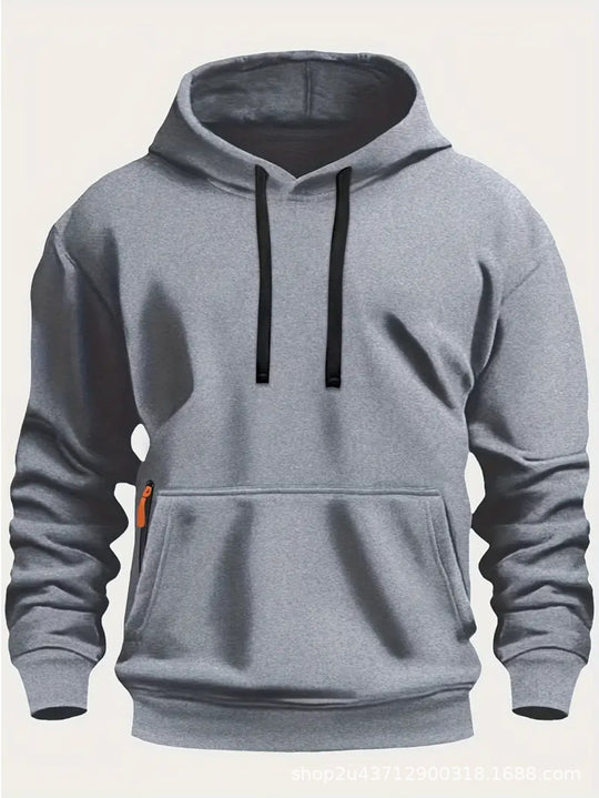 Herren sportlicher Kapuzenpullover mit praktischen Taschen und atmungsaktivem Material EB