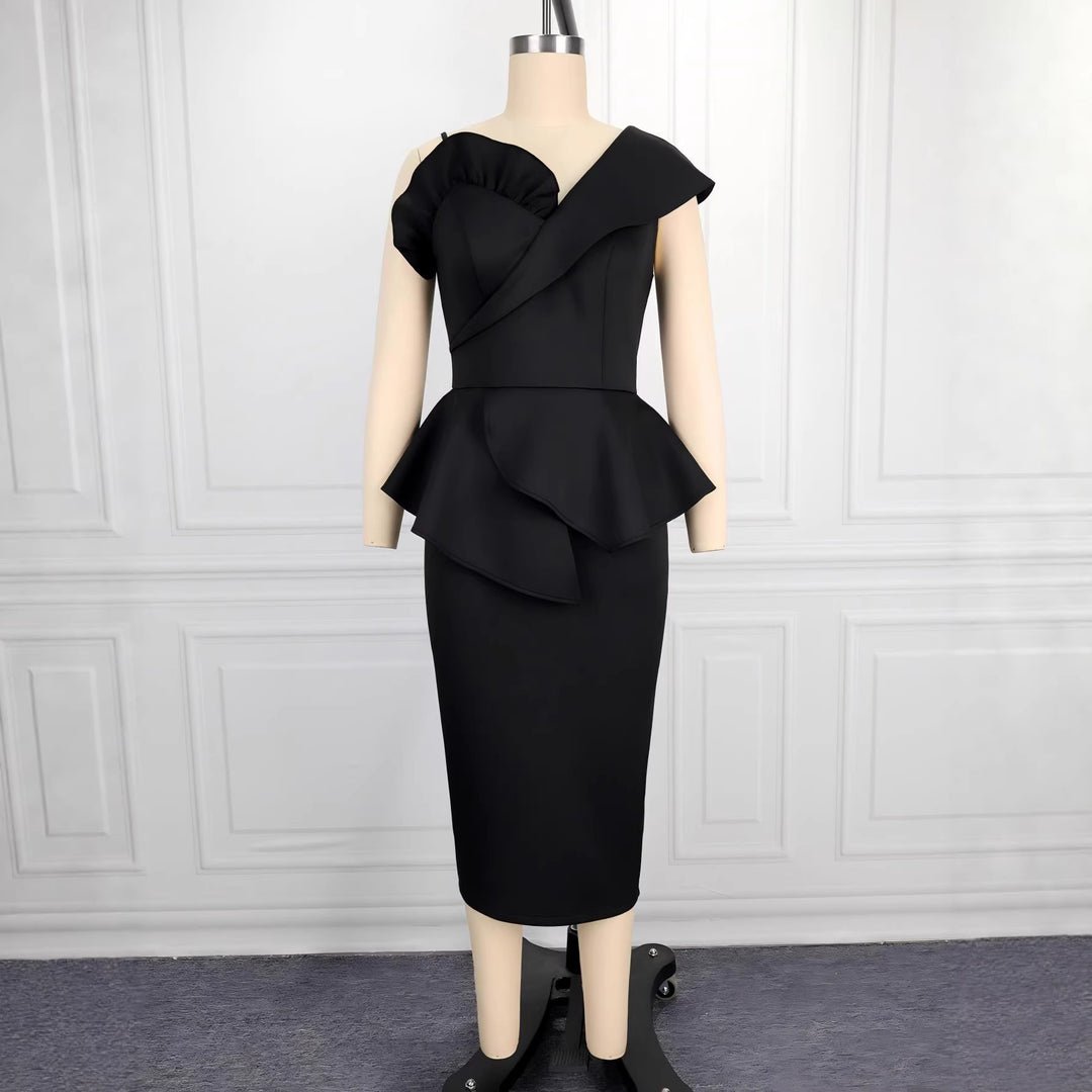 Damen Peplum Kleid EB