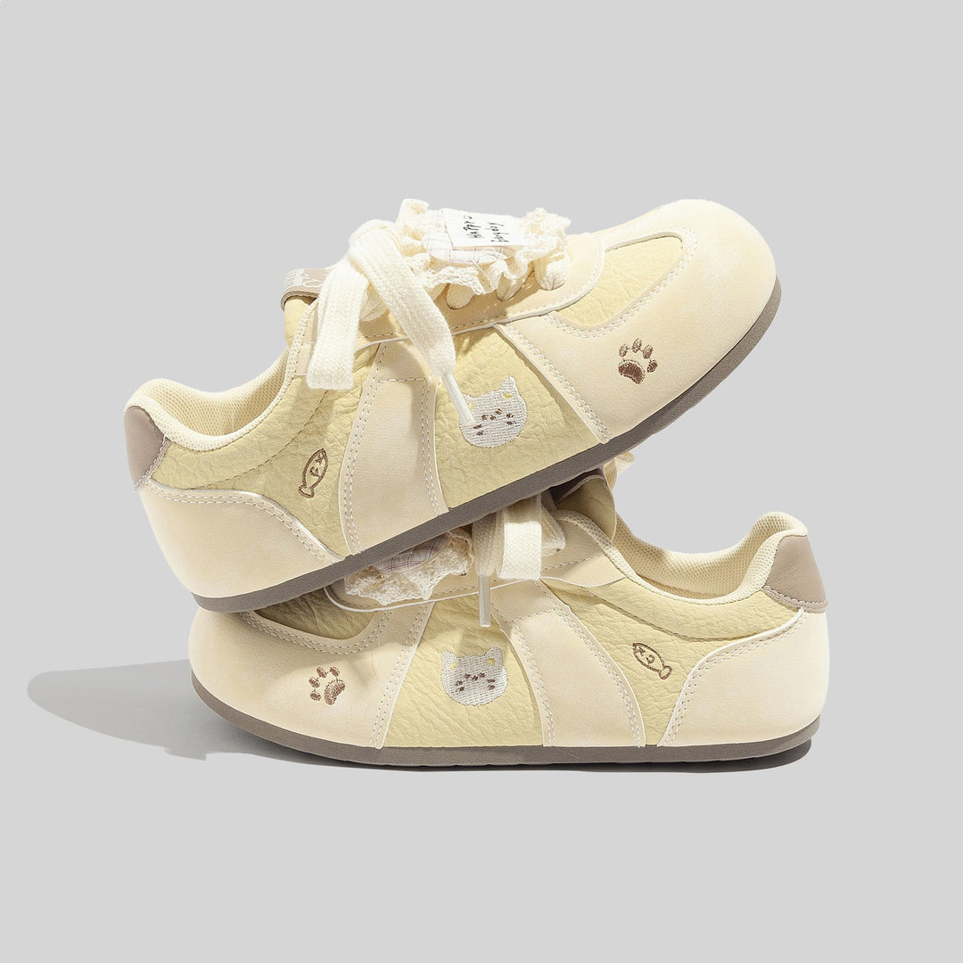 Damen Sneakers mit verspieltem Tierdesign und bequemer Sohle EB