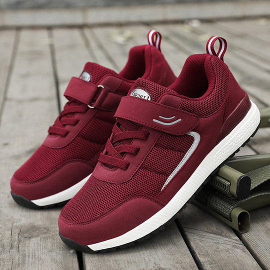 Damen Sportliche Sneaker mit praktischem Klettverschluss und atmungsaktivem Obermaterial EB