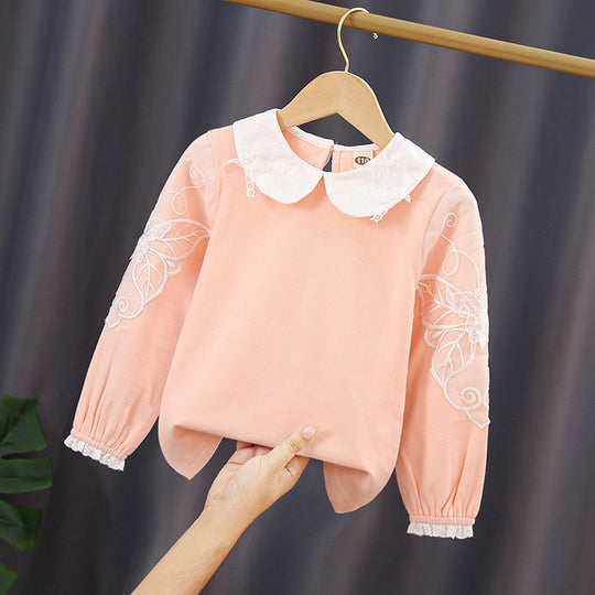 Damen Bluse mit eleganter Stickerei EB