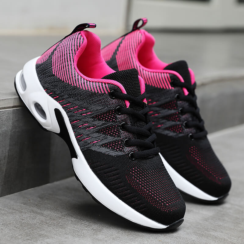 Damen Sportliche Lightweight Sneakers mit atmungsaktiver Mesh-Oberfläche und dämpfender Sohle EB