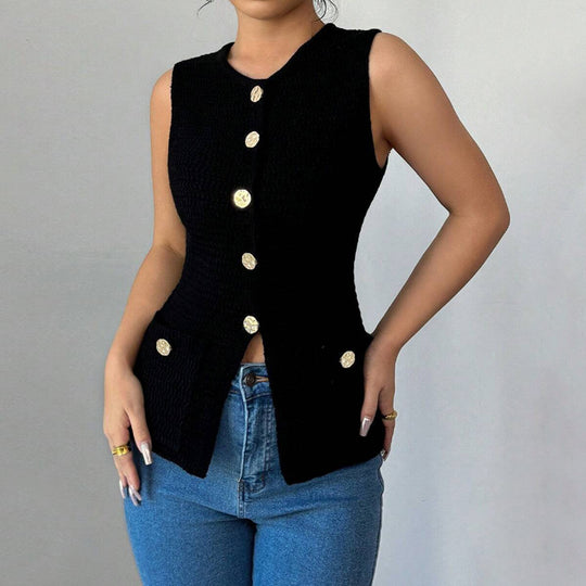 Damen Modischer Weste EB