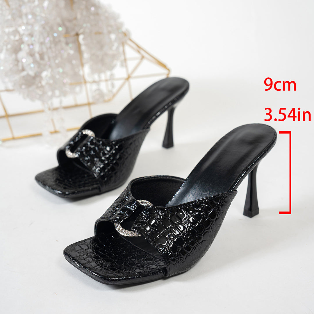 Damen Edle Slingback-Heels aus Glattleder EB