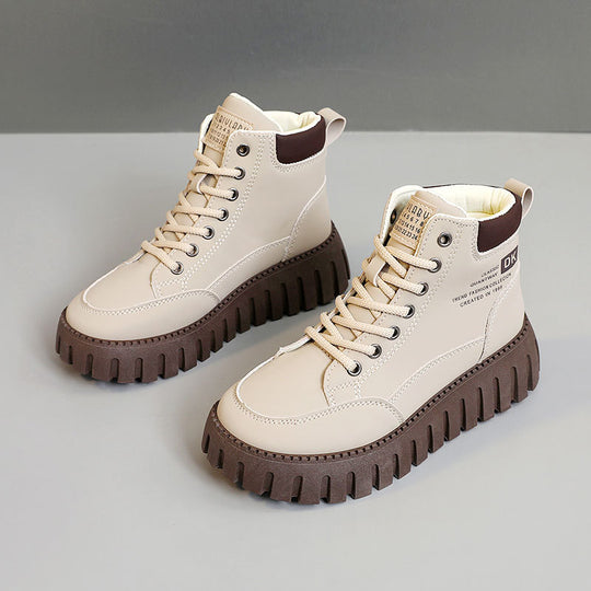 Damen Trendige High-Top Sneakers mit rutschfester Sohle und komfortabeler Dämpfung EB