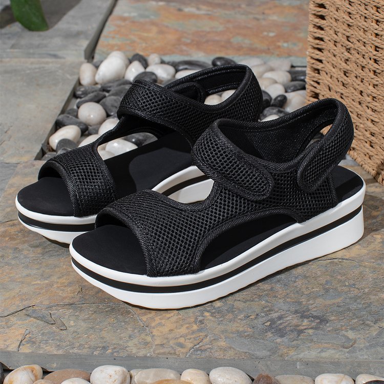 Damen Sportliche Sandalen mit atmungsaktivem Obermaterial und rutschfester Sohle EB