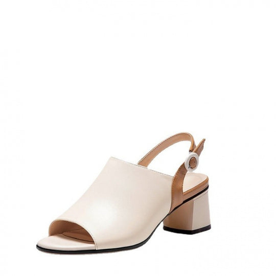 Damen Sandaletten mit elegantem Blockabsatz und stilvollem Riemchen-Design EB