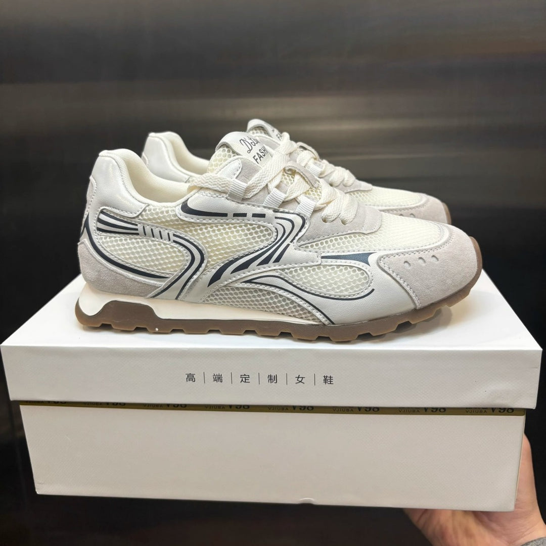 Damen Trendige Sneakers mit atmungsaktivem Mesh-Obermaterial und komfortabler Dämpfung EB