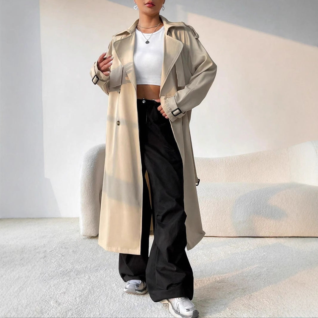 EB | Stilvoller Damen Trenchcoat mit Doppelter Knopfreihe