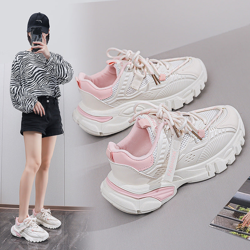 Damen Sportliche Chunky Sneakers mit atmungsaktiver Konstruktion EB