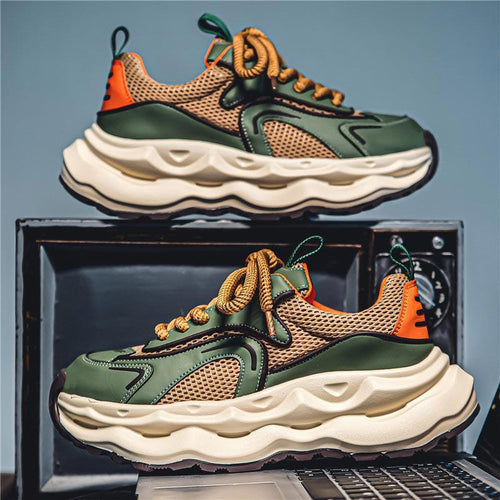 Damen Sportliche Sneakers mit atmungsaktiver Netzstruktur und flexibler Sohle EB