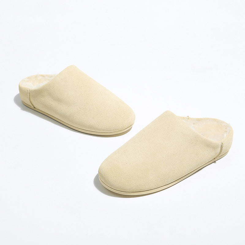 Damen Hausschuhe mit weichem Velours-Innenfutter und rutschfester Sohle EB