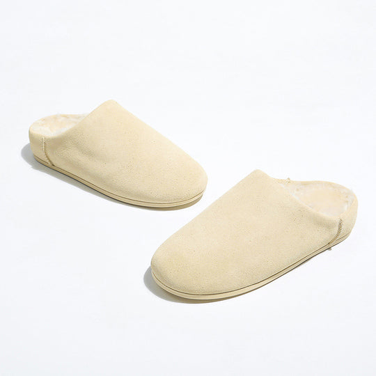 Damen Hausschuhe mit weichem Velours-Innenfutter und rutschfester Sohle EB