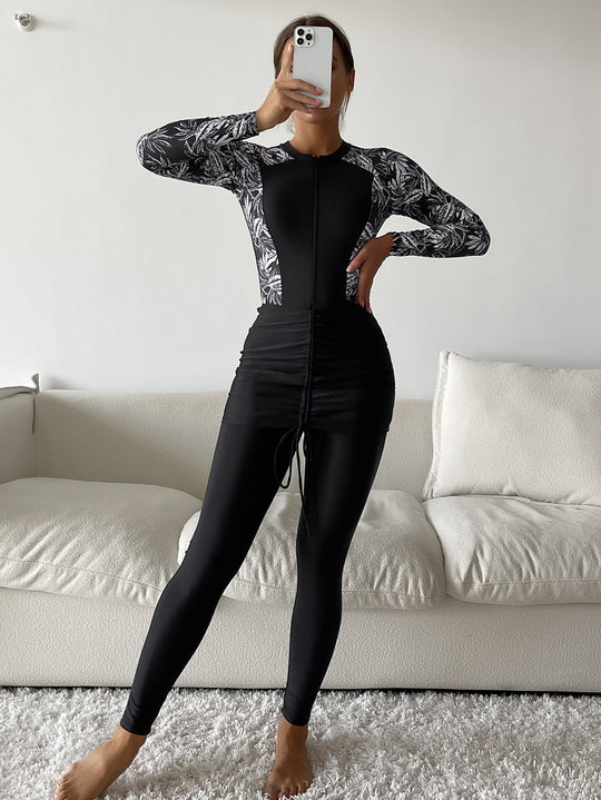 Damen Sportlicher Rashguard mit figurschmeichelndem Design EB