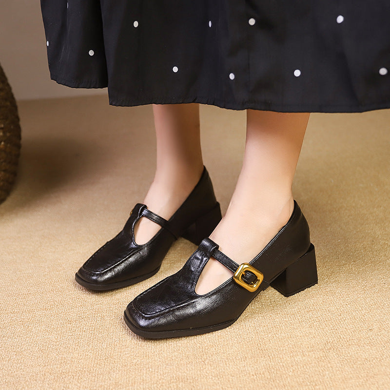 Damen Hochwertige Slingback-Pumps mit schickem Riemchen und quadratischer Zehenpartie EB