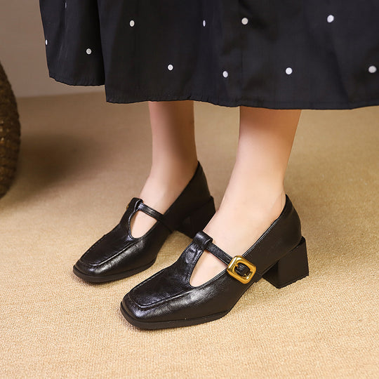 Damen Hochwertige Slingback-Pumps mit schickem Riemchen und quadratischer Zehenpartie EB