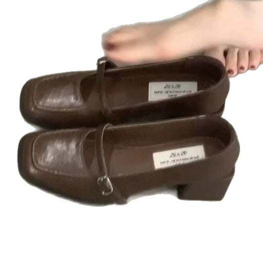 Damen elegante und komfortable Mary Jane Pumps mit modischem Blockabsatz EB