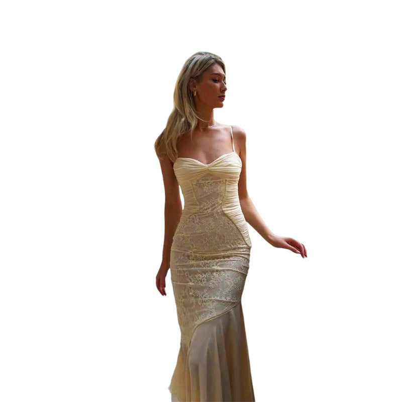 Damen Elegantes Wickelkleid mit Raffungen und asymmetrischem Rock EB