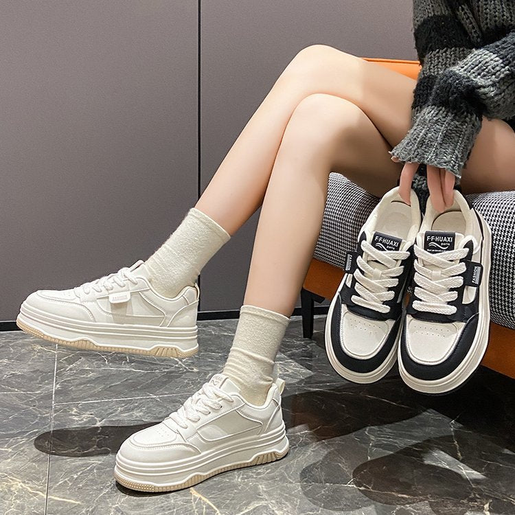 Damen Trendige Chunky Sneakers mit rutschfester Sohle und gepolstertem Innenleben EB