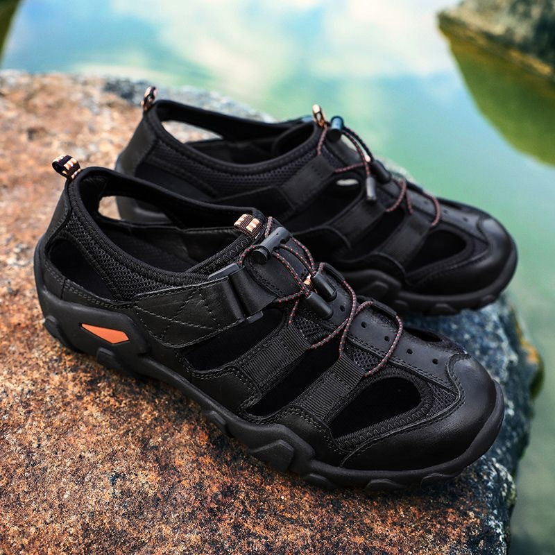 Herren Sportliche Sandalen mit atmungsaktiver Oberflächenstruktur und rutschfester Sohle EB
