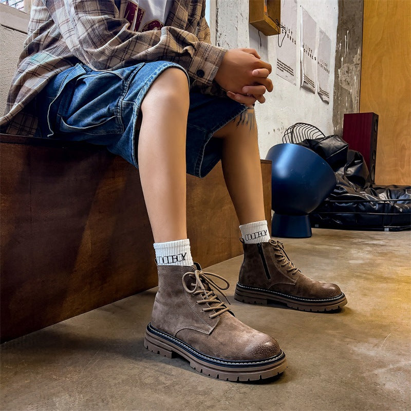 Herren Robuste Schnürstiefel mit gepolsterter Sohle EB
