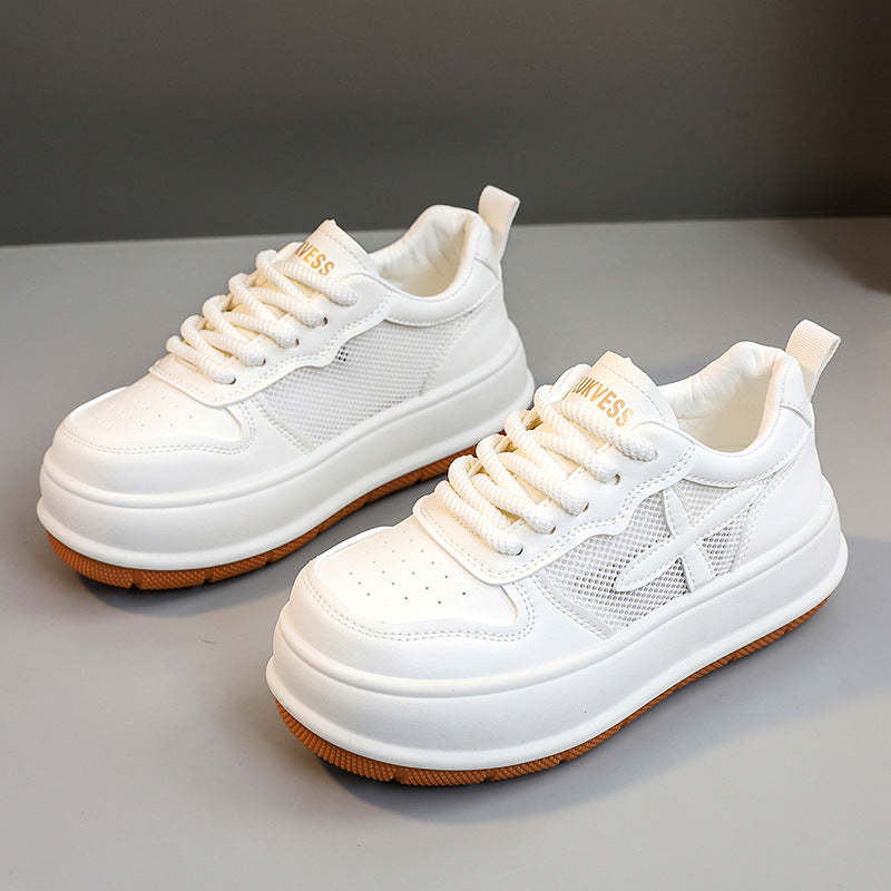 Damen sportliche Freizeitschuhe mit atmungsaktiven Netz-Einsätzen und dämpfender Sohle EB