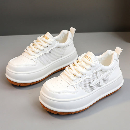 Damen sportliche Freizeitschuhe mit atmungsaktiven Netz-Einsätzen und dämpfender Sohle EB
