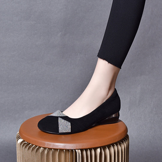 Damen Ballerinas mit funkelndem Dekor und komfortablem Fußbett EB