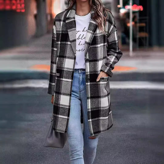 Damen Oversized Karottenjacke im lässigen Business-Look EB