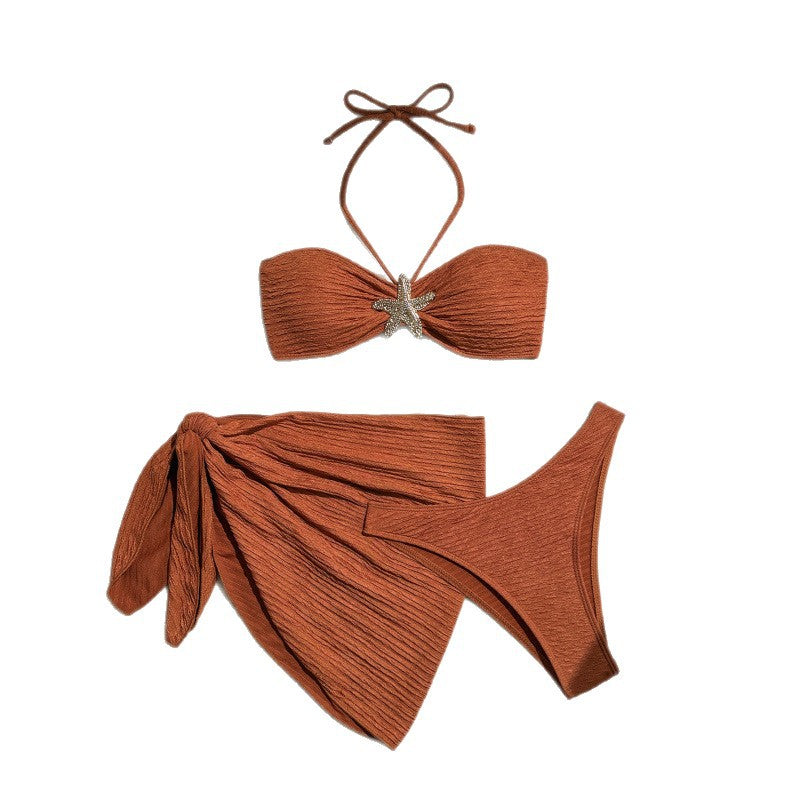 Damen Bandeau-Bikini-Set mit eleganter Muschel-Applikation EB