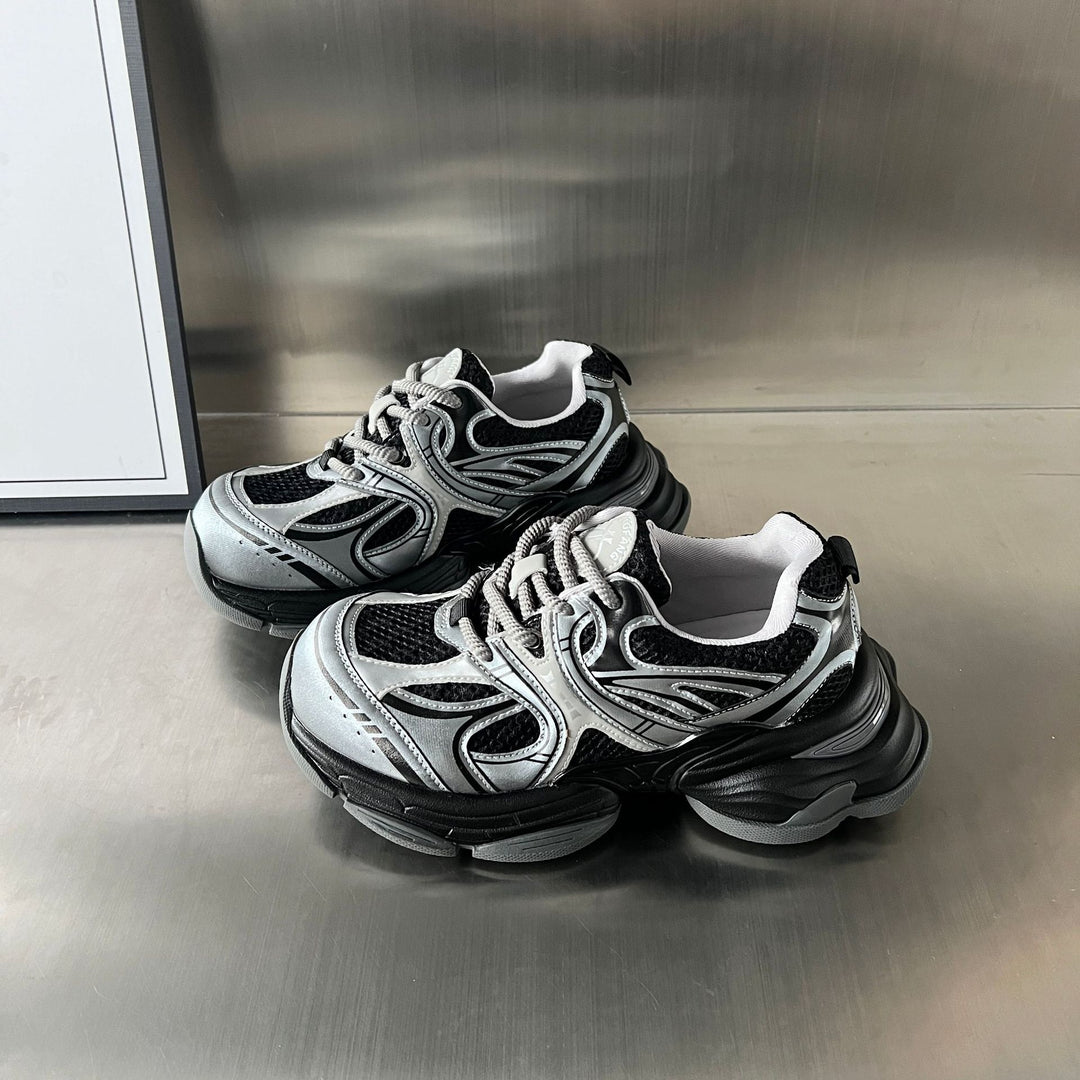Damen Sportliche Multifunktionale Sneakers mit atmungsaktiven Mesh-Einsätzen und stoßdämpfender Sohle EB