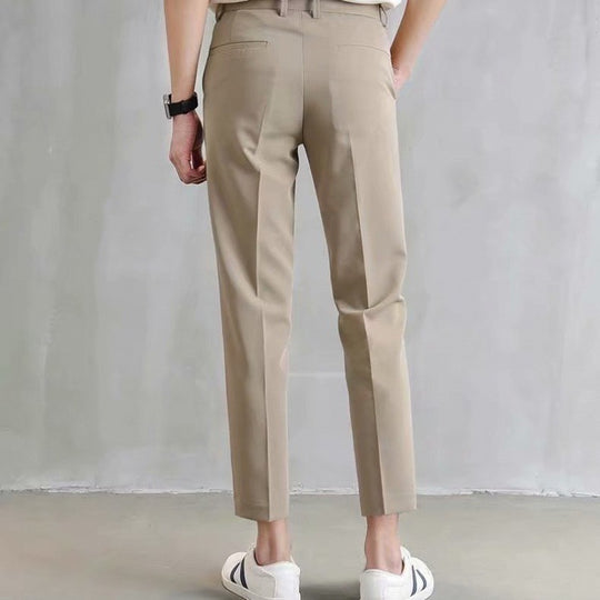 Herren klassische Chino-Hose mit eleganter Passform und subtilen Details EB