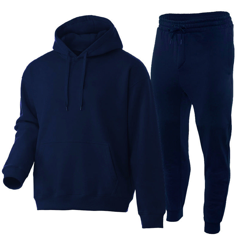 Unisex Premium-Sweatset mit doppelt vernähtem Hoodie, Kängurutasche und ergonomischer Tapered-Jogginghose EB