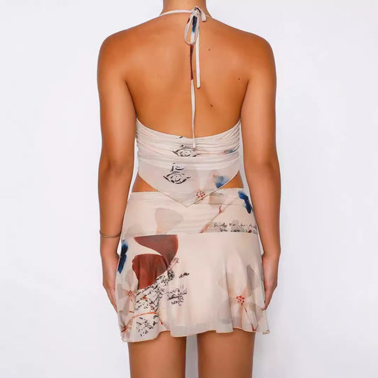 Damen Sommerkleid mit floralem Design EB