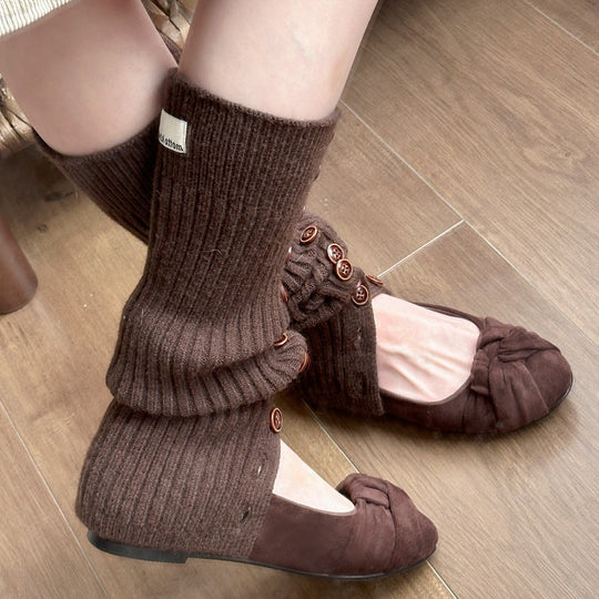 Damen Ballerinas mit elegantem Schleifenakzent und weichem Veloursleder EB