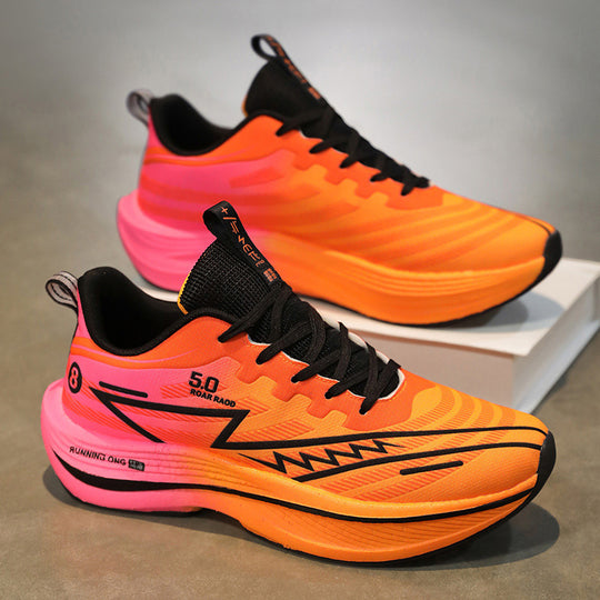 Unisex leichte Wettkampf-Laufschuhe mit reaktiver Dämpfung und sockenähnlichem Schaft EB