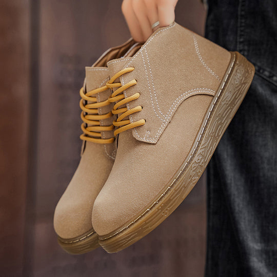 Damen Stiefeletten aus weichem Nubuckleder mit rutschfester Sohle EB