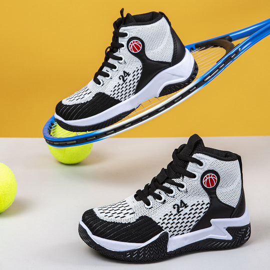 Damen Hochschnürbare Basketball-Sneaker mit atmungsaktiver Obermaterialstruktur EB