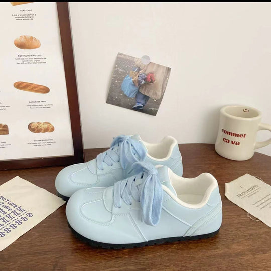Damen Bequeme Freizeitsneaker mit atmungsaktiver Oberflächenstruktur und rutschfester Sohle EB