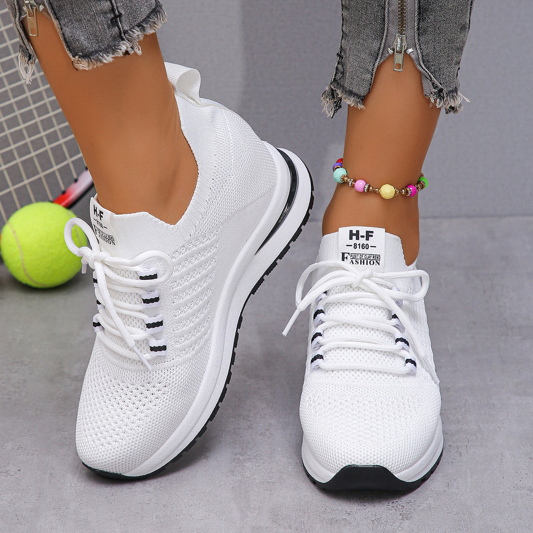 Damen komfortable Leichtgewicht Sneakers mit atmungsaktivem Geflecht EB