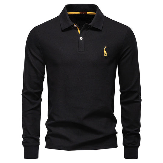 Herren Poloshirt mit klassischer Passform und kontrastierendem Kragen EB