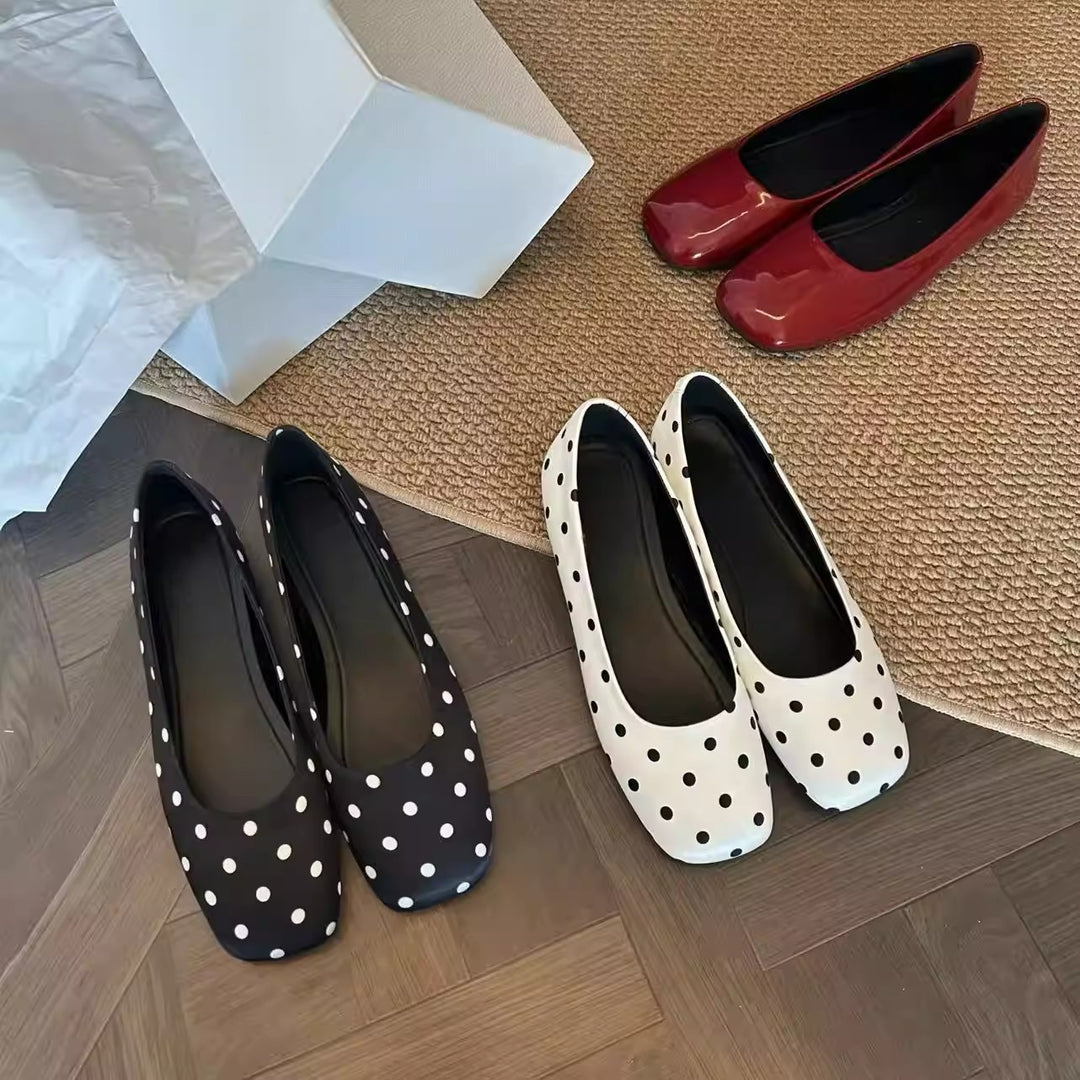Damen Ballerinas mit klassischem Punkte-Design EB