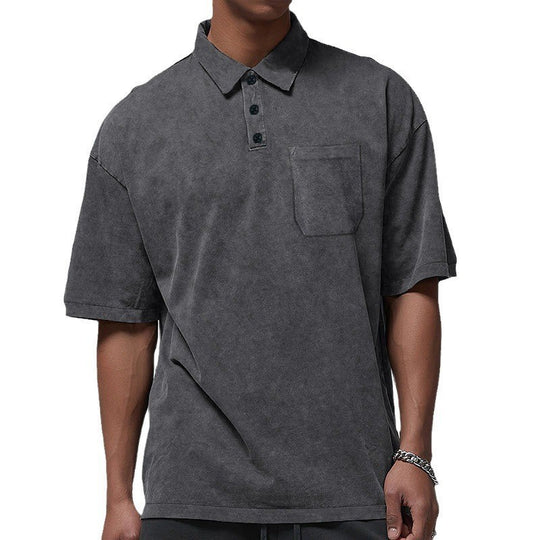Herren Poloshirt mit strukturiertem Design und praktischer Brusttasche EB