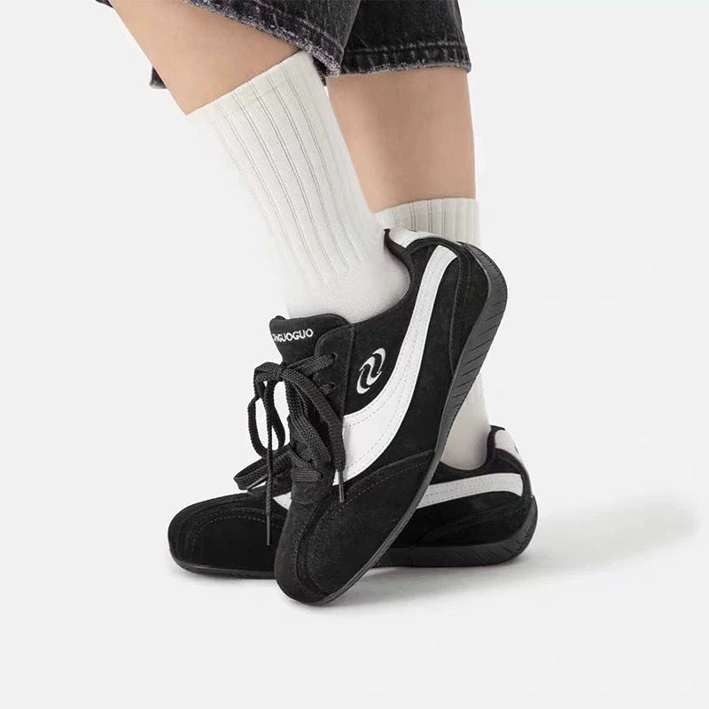 Damen Komfortable Sneakers mit atmungsaktiver Wildleder-Oberfläche und rutschfester Sohle EB