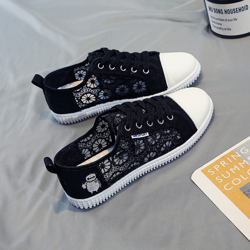 Damen Sneakers mit floralen Einsätzen und verstärktem Komfort EB