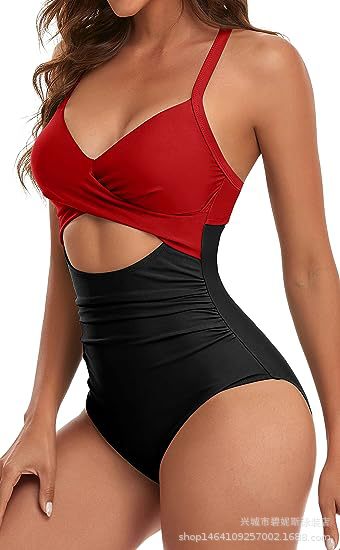 EB | Hohler rückenfreier Bikini mit engen Trägern