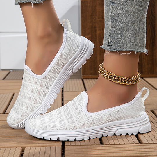 Damen Bequeme Slip-On Sneakers mit ergonomischem Design EB