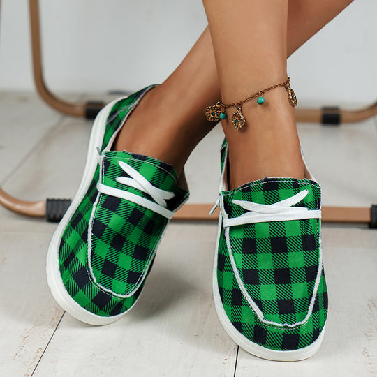 Damen  lässige Leinen-Slipper mit gepolstertem Memory-Fußbett und rutschfester Flexsohle EB