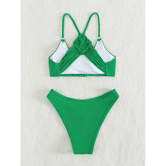Damen Hochtailliertes Bikini-Set mit raffiniertem Schnitt EB